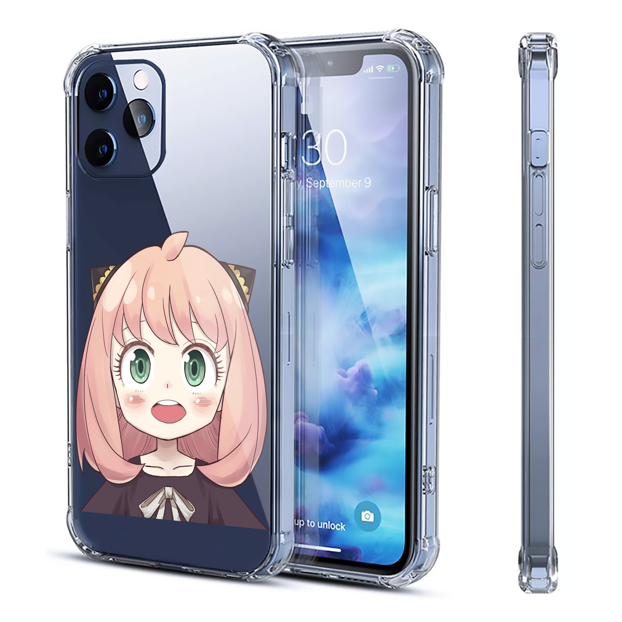（画像用） SPY×FAMILY间谍家家酒 【iPhone 12シリーズ対応】透明スマホケース（クリアソフトケース）
